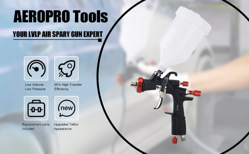 Aeropro A R Lvlp Spray Gun Car Painting Gun Kit Airbrush Mm